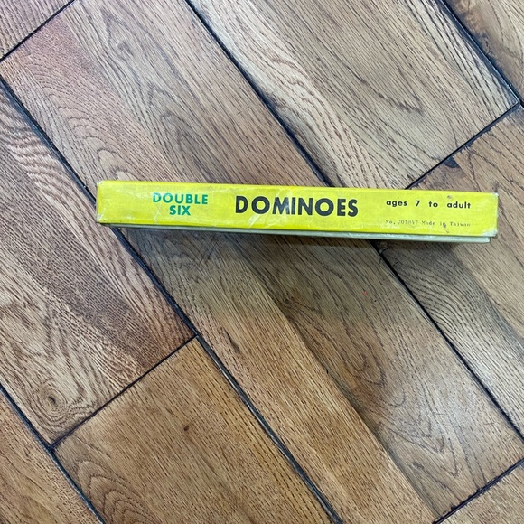 Complete Set of Black Double six Wood Dominoes; Made in Taiwan - Picture 2 of 3